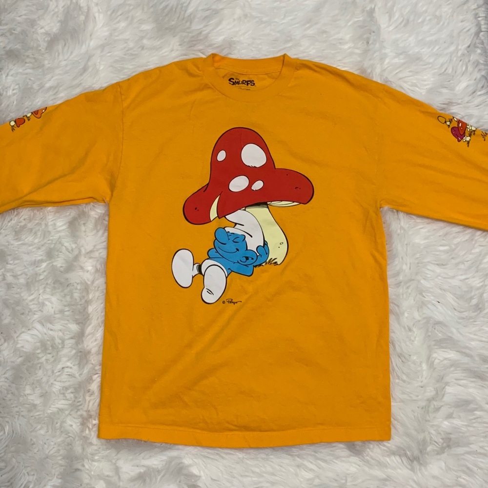 Smurf Mushroom Long Sleeve Tee